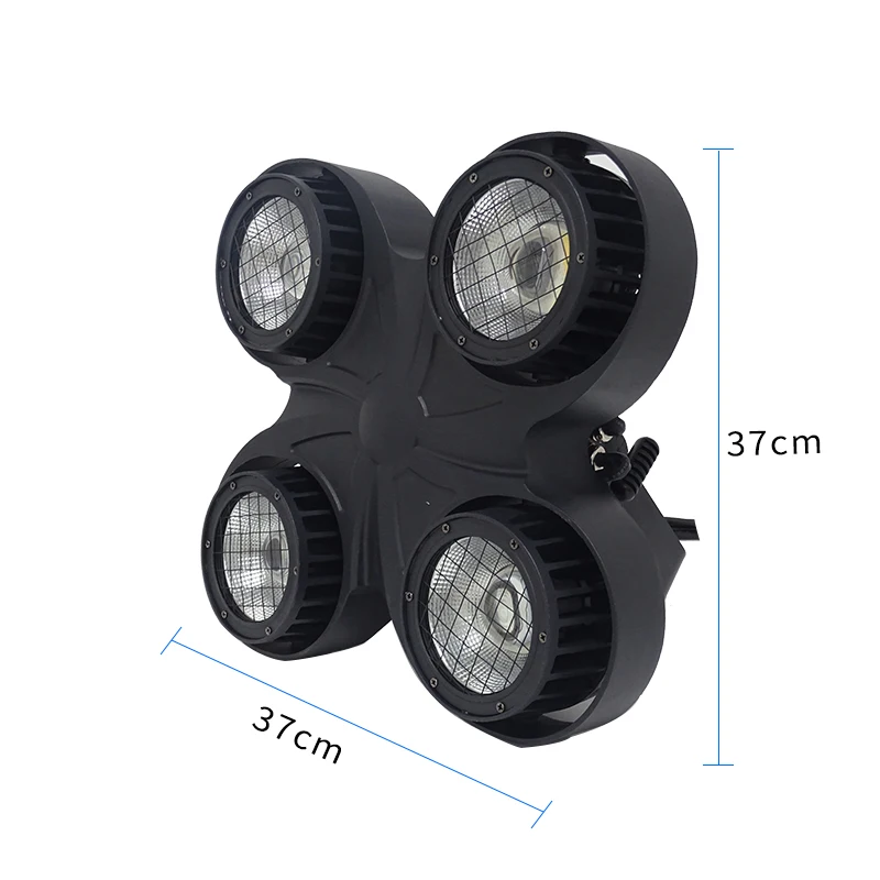 Imagem -02 - Luz de Público 4x100w à Prova Dágua Cob Dmx512 Led Olhos Luz Fria Branca Quente Fria e Quente Iluminação para Palco Casamento