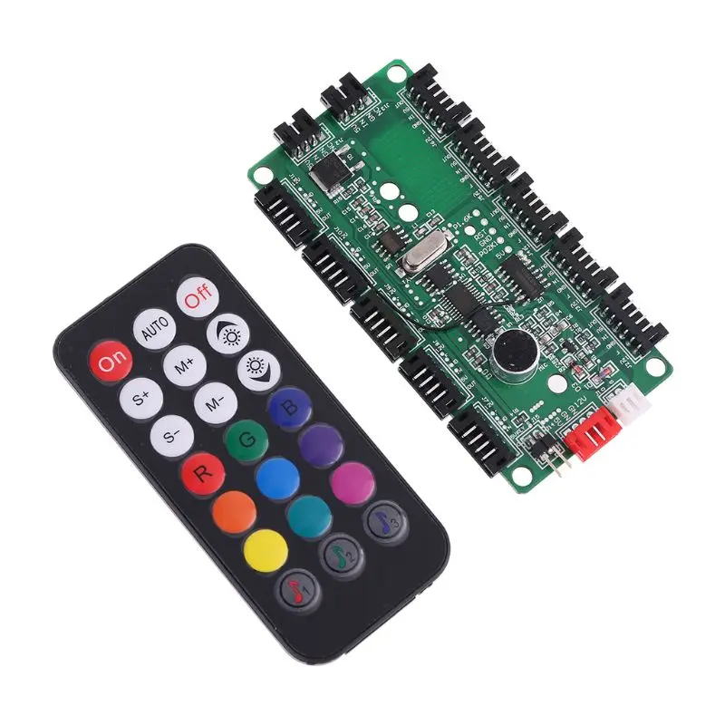 Pc用の調整可能な冷却ファン,ヒートシンク付きアクセサリ,rgb,cpuおよびirリモコン用のコントロールパネル