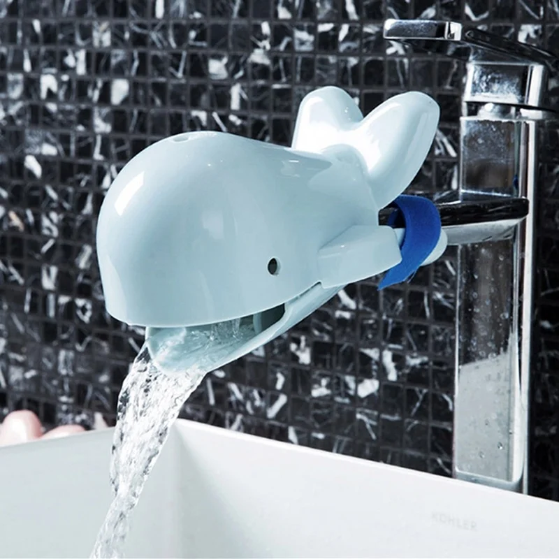 

Lovely Whale Faucet Extender for Children Hand Washing Bathroom Sink Accessories Kitchen Faucet Accessories