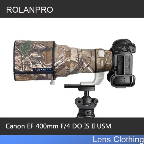 ROLANPRO Waterproof Lens Coat for Canon EF 400mm F4 DO IS II USM Camouflage Lens Cover Lens Protictive Sleeve Guns Case