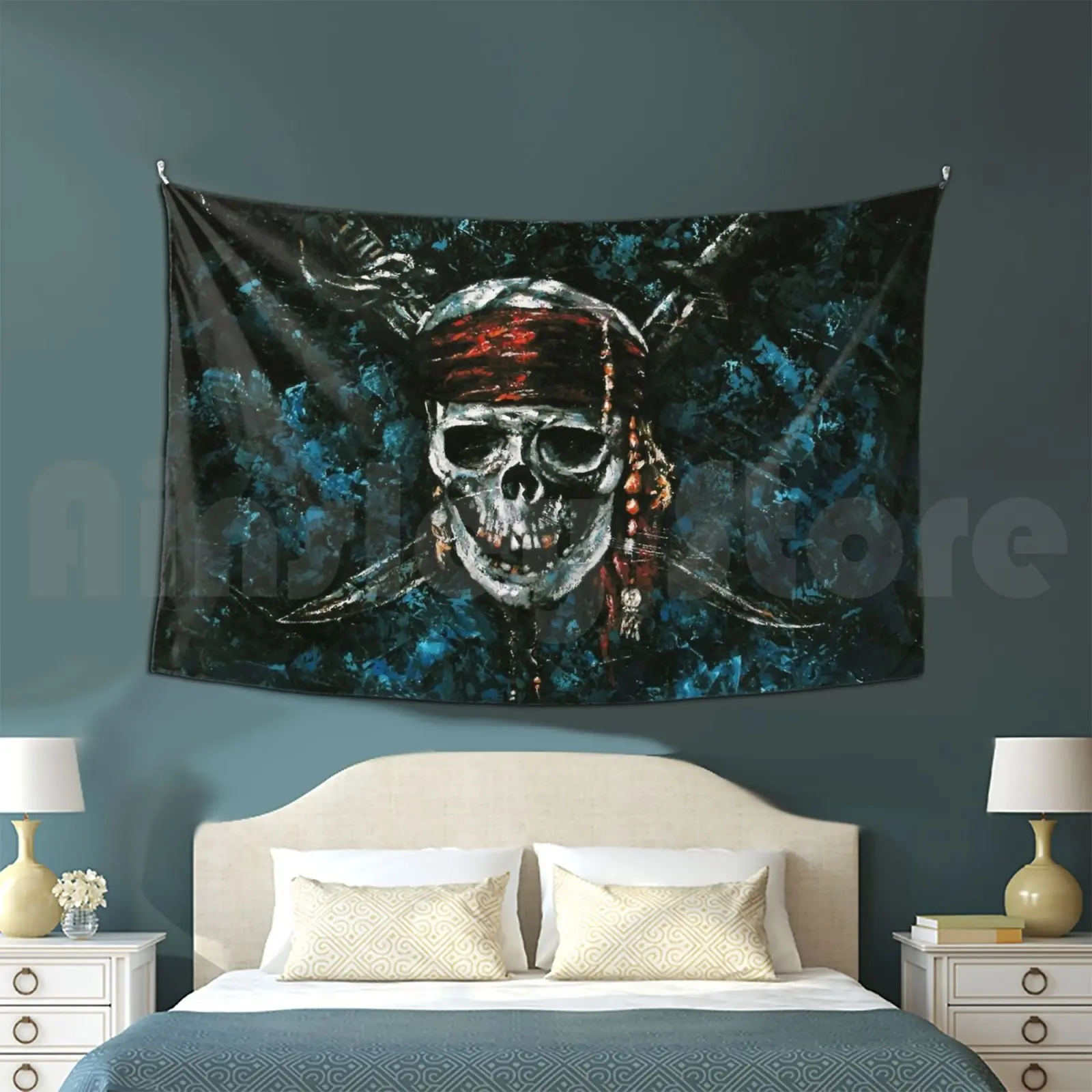 Pirate Jolly Roger Customized Tapestry Pirate Jolly Roger Pirate Of The Caribbean Caribbean Sparrow Jack