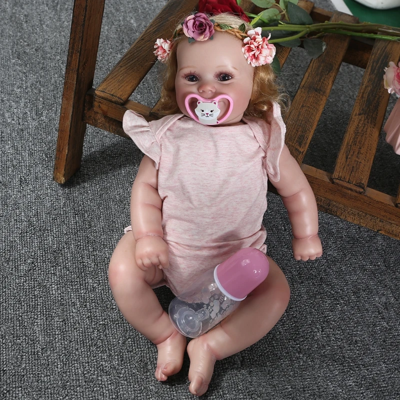 

20inch/24inch Reborns Opened-Eyes Baby Girl Nurturing Gift for Baby Realistic Handmade Toy Soft Body.