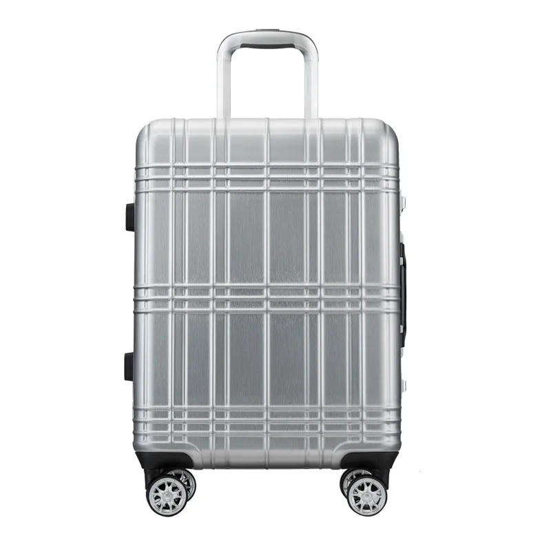 

Letrend Aluminium Spinner Rolling Luggage Cabin Suitcases Wheels Colorful Candy Trolley Carry On Travel Bag Trunk New Arrival