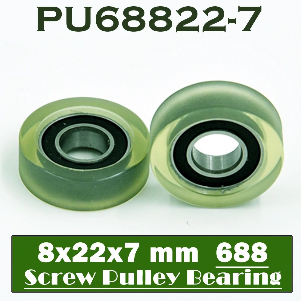 

PU 688 полиуретановые подшипники 8*22*7 мм (2 шт.) вал 6 мм PU68822-7 Уретановые подшипники крышки PU688