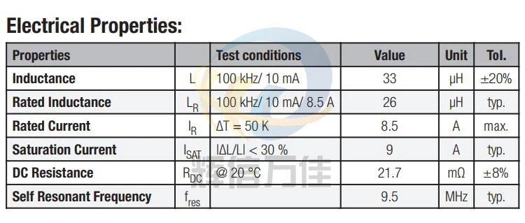 Original new 100% 74435573300 SMD integrated 33UH 9A flat copper wire high current power inductor 18x18x9MM