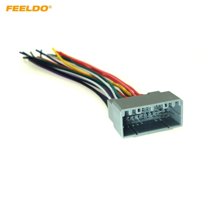 

FEELDO Car Audio Radio Wire Harness Plug Cable For Chrysler Dodge Jeep Install Aftermarket Stereo Wire Adatper #HQ3145