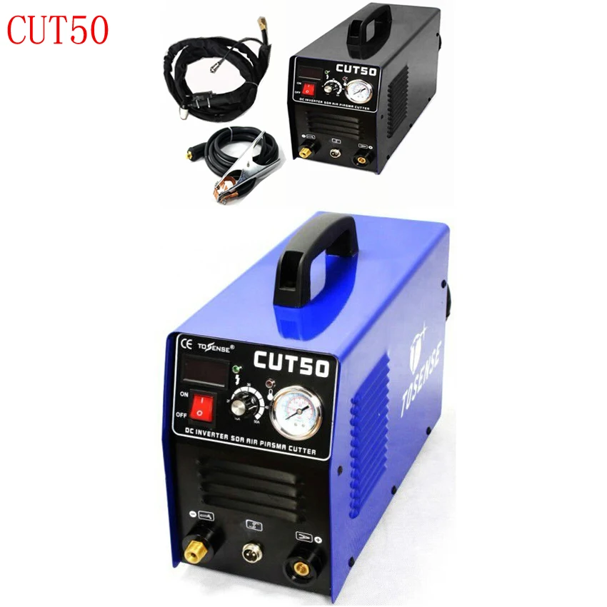 Plasma Cutting Machine 50A CUT50  Inverter DC Air Plasma Cutter With Free Welding Accessories 220V/110V