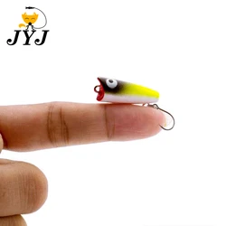JYJ 1.5g 2g 3g New 1PC mini popper Arrival Hot Sale Minnow Hard Fishing Lure Bait Fishing Tackle Artificial Lures Bait