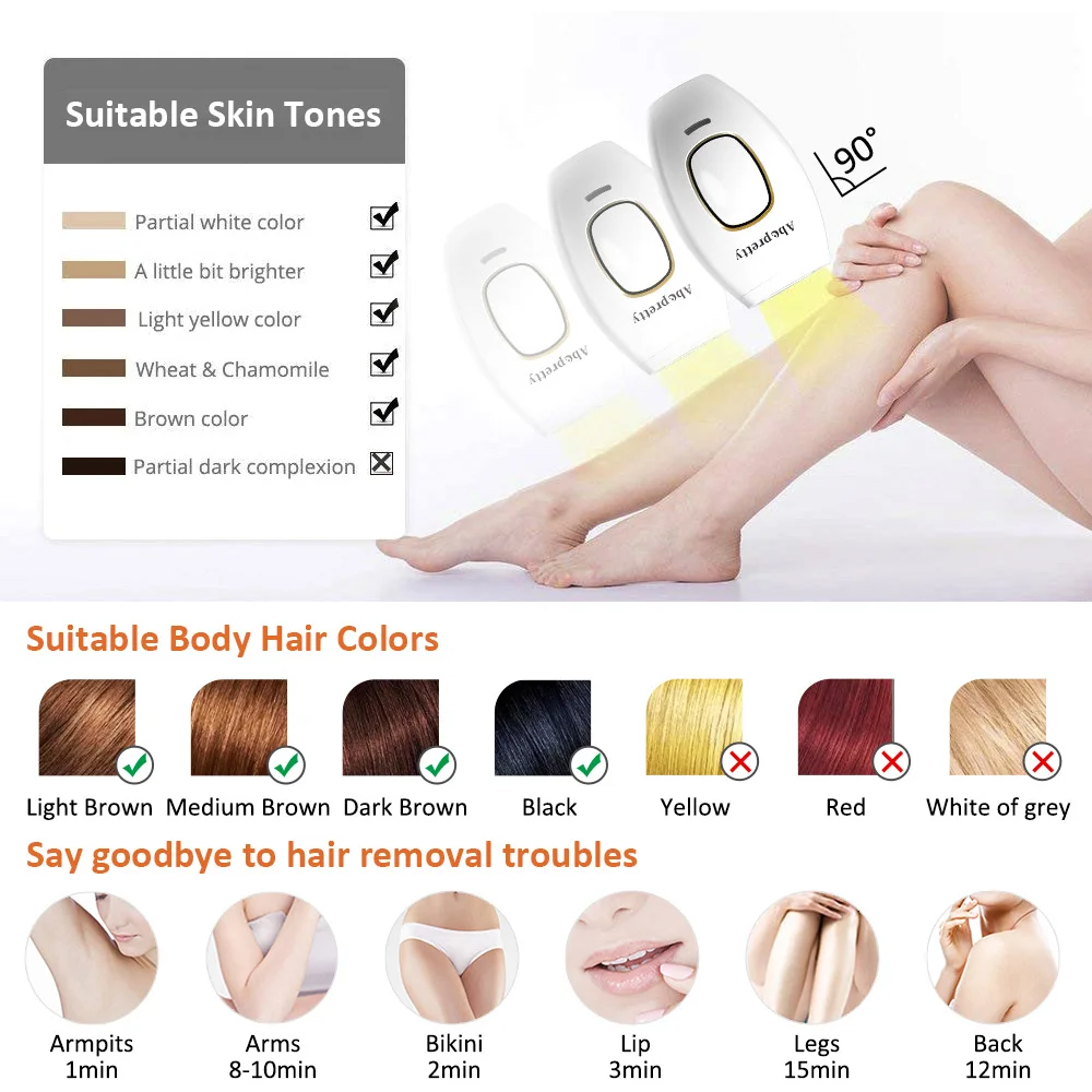 Mini Laser Hair Epilator Home Hold Permanent Depilatory Painless Electric IPL Depilador Hair Removal Whole Body Hair Remover