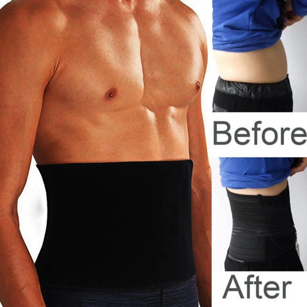 New Fashion Men Abdomen Fat Burner Corset Beer Belly Body Shaper Slimming Waist Trimmer Belt