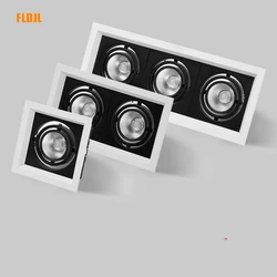 1Pcs square 5W10W 20W 30w AC85V-265V LED dimmable Ceiling Downlight Recessed LED lamp Spot light LED For Home Lighting 110V 220V