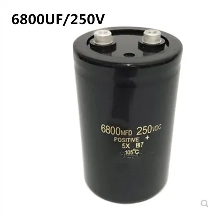 250V6800uF 6800UF 250V 6800MFD250VDC Electrolytic Capacitor  65X105MM