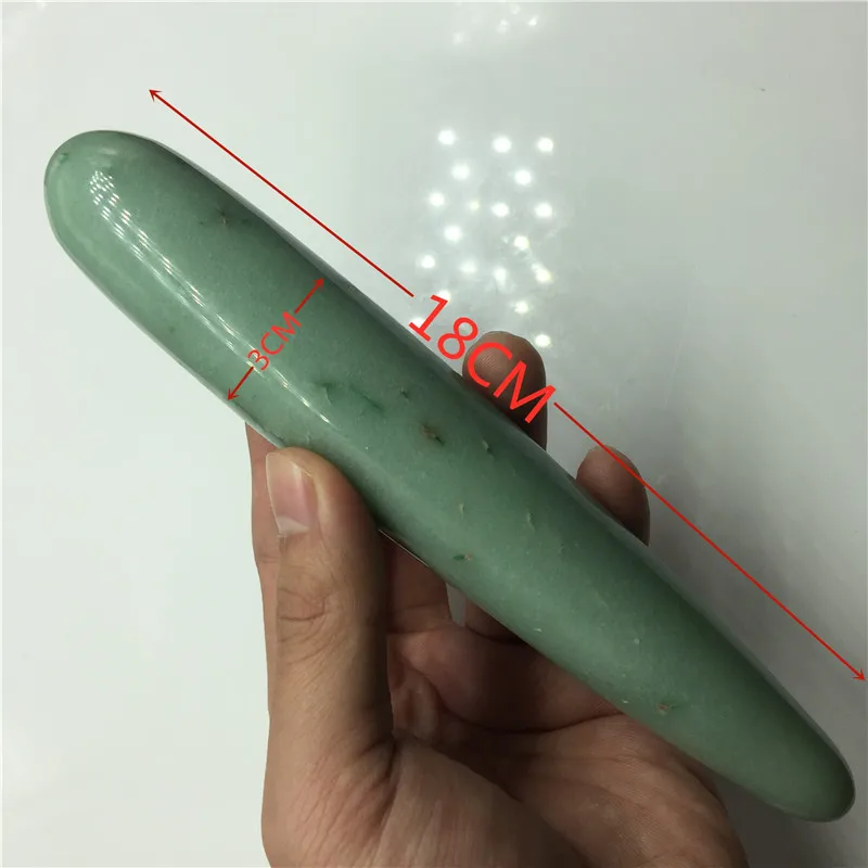 18cm Natural Quartz Crystal Massage Wand Rose Quartz Massage Wand Large Healing Crystal Stone Yoni Massage Stick As Women Gift