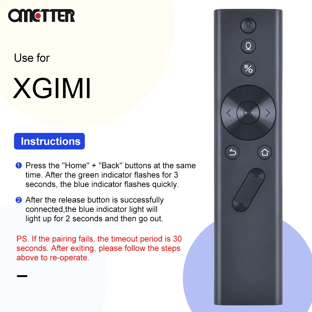 Suitable for XGIMI Z6 Polar Projector Remote Control Z4 Z5 H2 H1 1S 2S /Bluetooth Voice