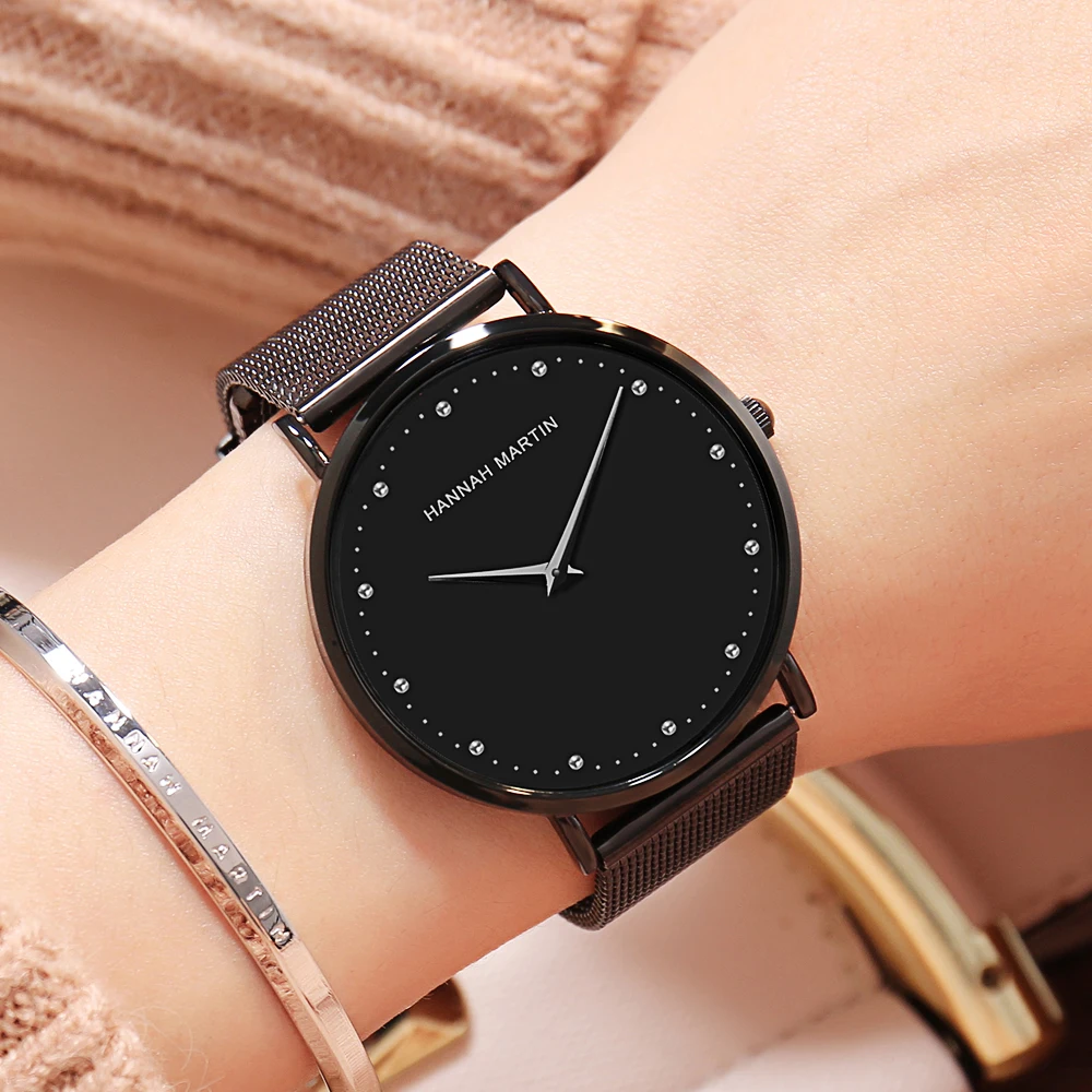 2021 New Style Original Quartz Waterproof Ladies Watch Fashion Creative Stainless Steel Mesh Band Women Watches relogio feminino