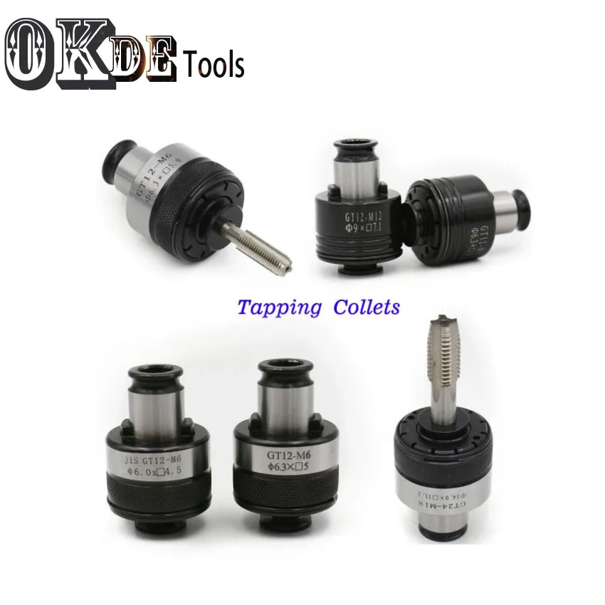 7pcs/set GT12 G0312 ISO/DIN/JIS M3-M12 Tapping Collets Chucks Pneumatic Electric Tapping Machine Chucks With Overload Protection