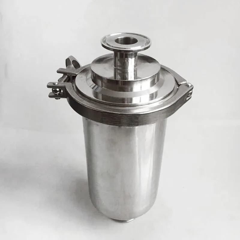 304 Stainless Steel Sanitary Pipe Filter Straight-through Air Filter Tri-clamp Strainer PPT  5