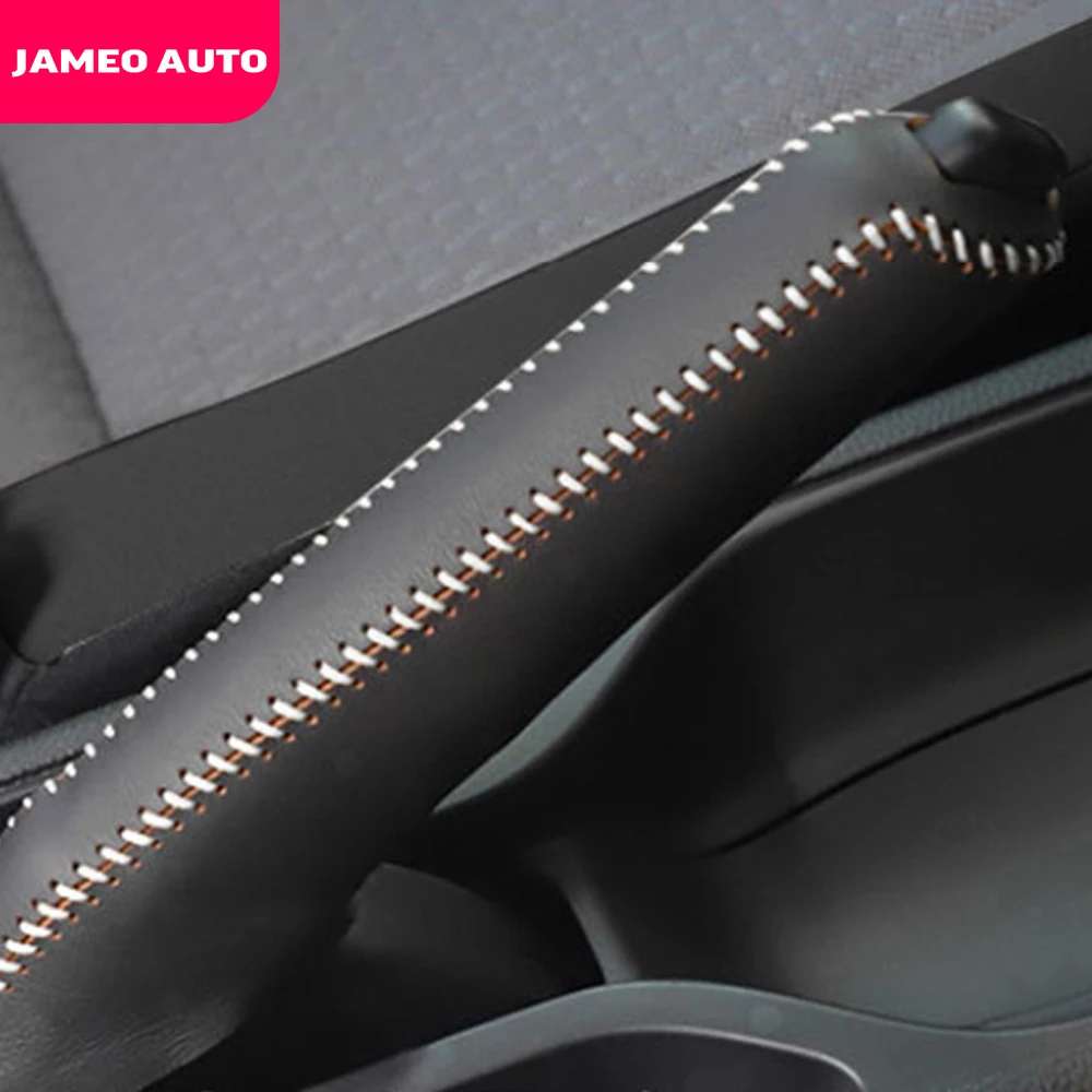 Car Gear Shift Collars for Honda Civic 2016-2019 Fit 2020 2021 Accord 2014 - 2019 Gear Shift Knob Leather Head Handbrake Cover