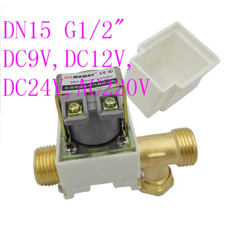 G1/2 "dn15ウォーターバルブソレノイドノーマルクローズパイロットtタイプdv24v、ac220v