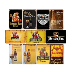 NEW Hertog Jan Beer Metal Tin Sign poster Vintage Pub Bar pittura murale placca decorazione decorazioni per la casa 20 x30cm