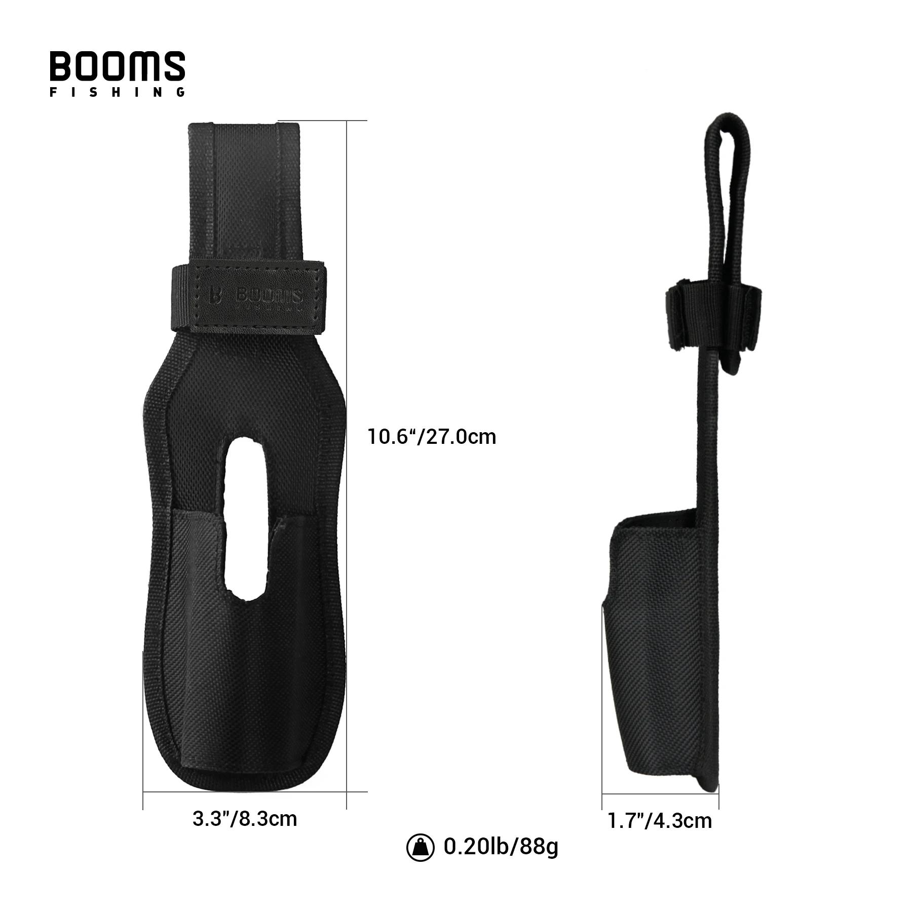 Booms Fishing P04-soporte para caña de pescar al aire libre, soporte para estante, funda de nailon, herramientas de aparejos, accesorios