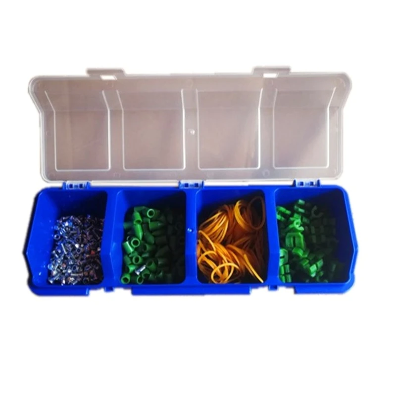 Plastic Tools Storage Box with Cover Parts Screw Toolbox Case Components Sorting