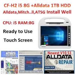 2021 Hot Alldata Software v10.53 Mitch..ll 2015 ATSG 2017 Installed Well on 1TB HDD For Panasonic CF-H2 CF H2 Toughbook i5 8G