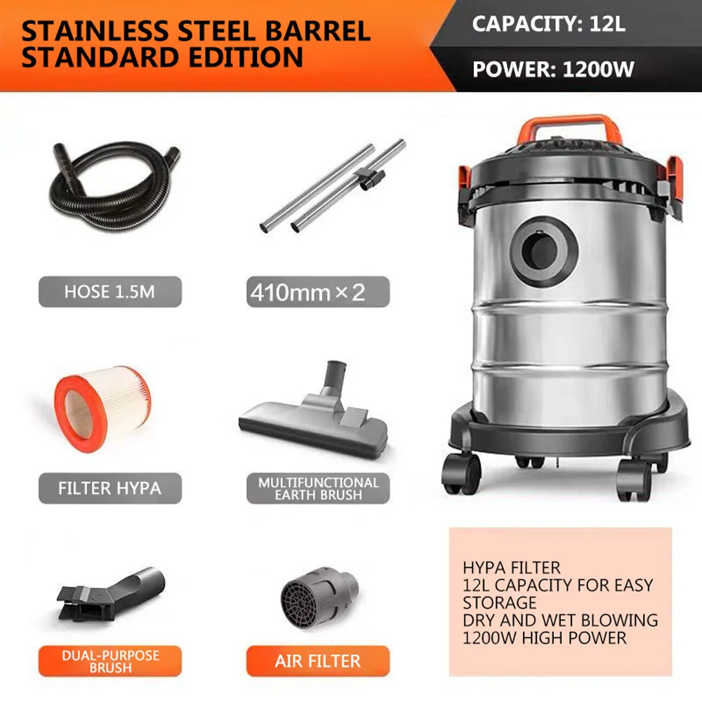 Hộ Gia Đình Công Suất Cao Thảm Hút Ẩm Ướt Và Khô Đa Năng Xô Máy Hút Bụi