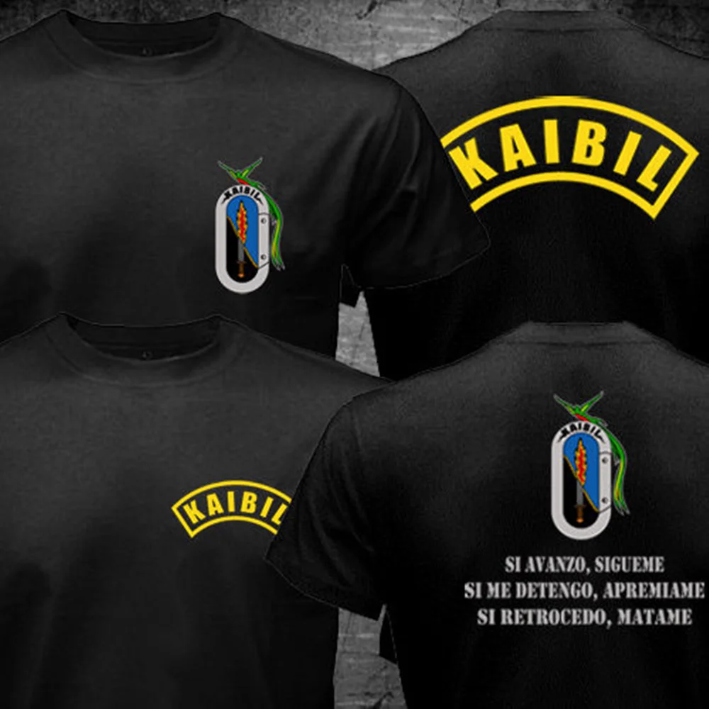 Kaibil Kaibiles Guatemalan Special Force T shirt men two sides gift casual tee shirt USA size