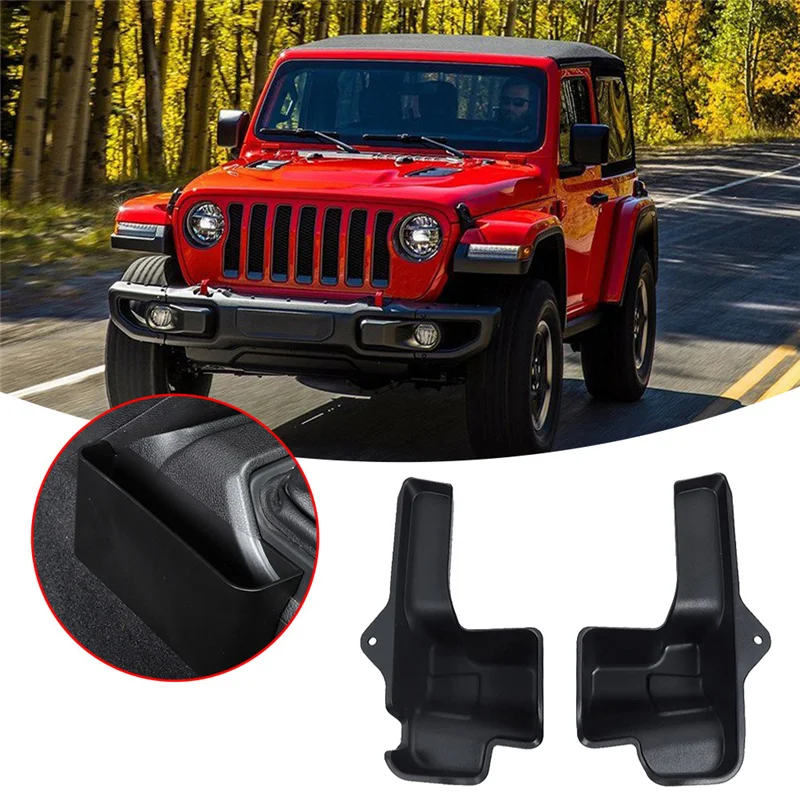 1Pair Rear Trunk Organizer for Jeep Wrangler JL JLU Sahara Rubicon 2018- 2023 4Doors Expansion Storage Tray Box