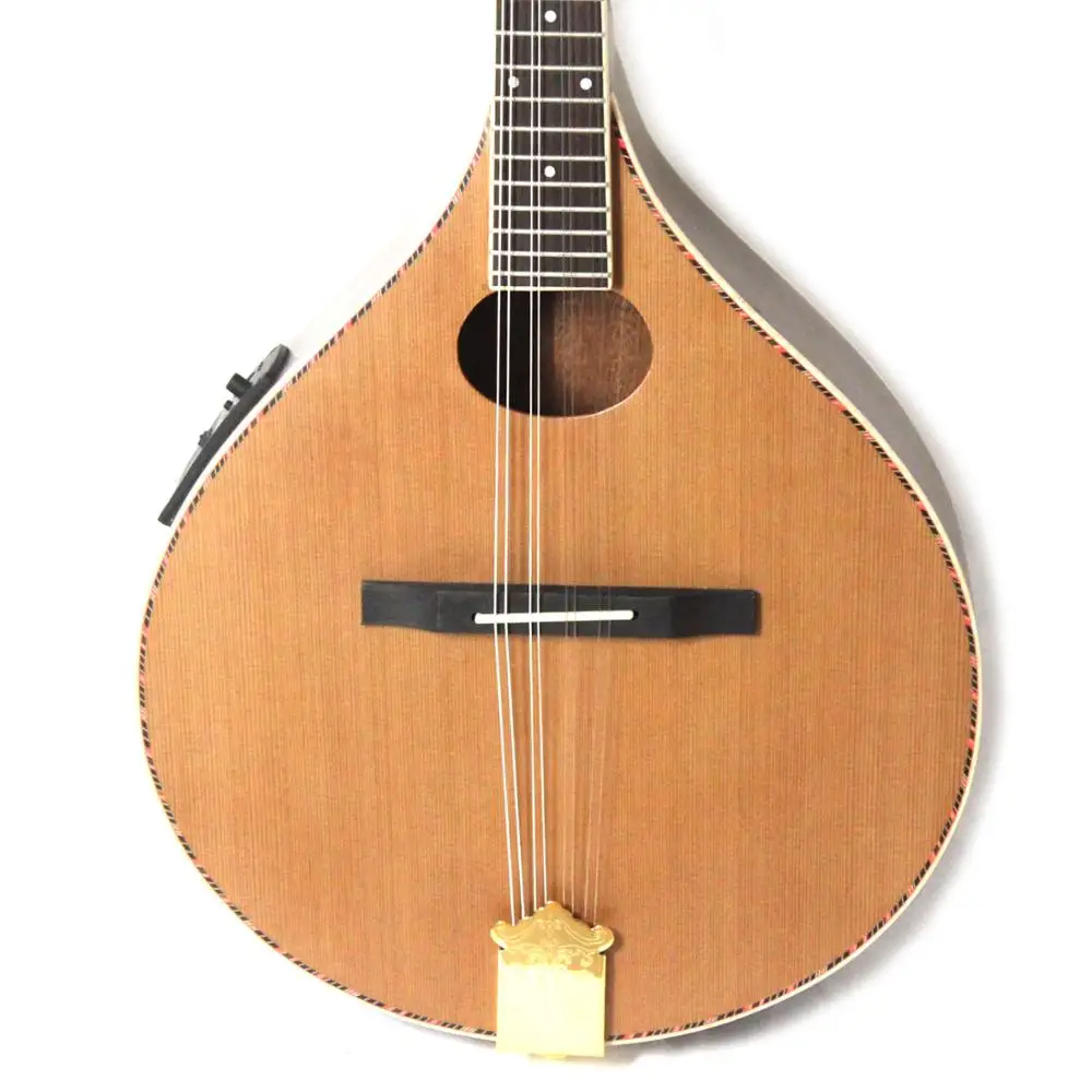 New Brand Solid Red pine top / Sapele Back & Sides Bouzouki Mandolin With EQ