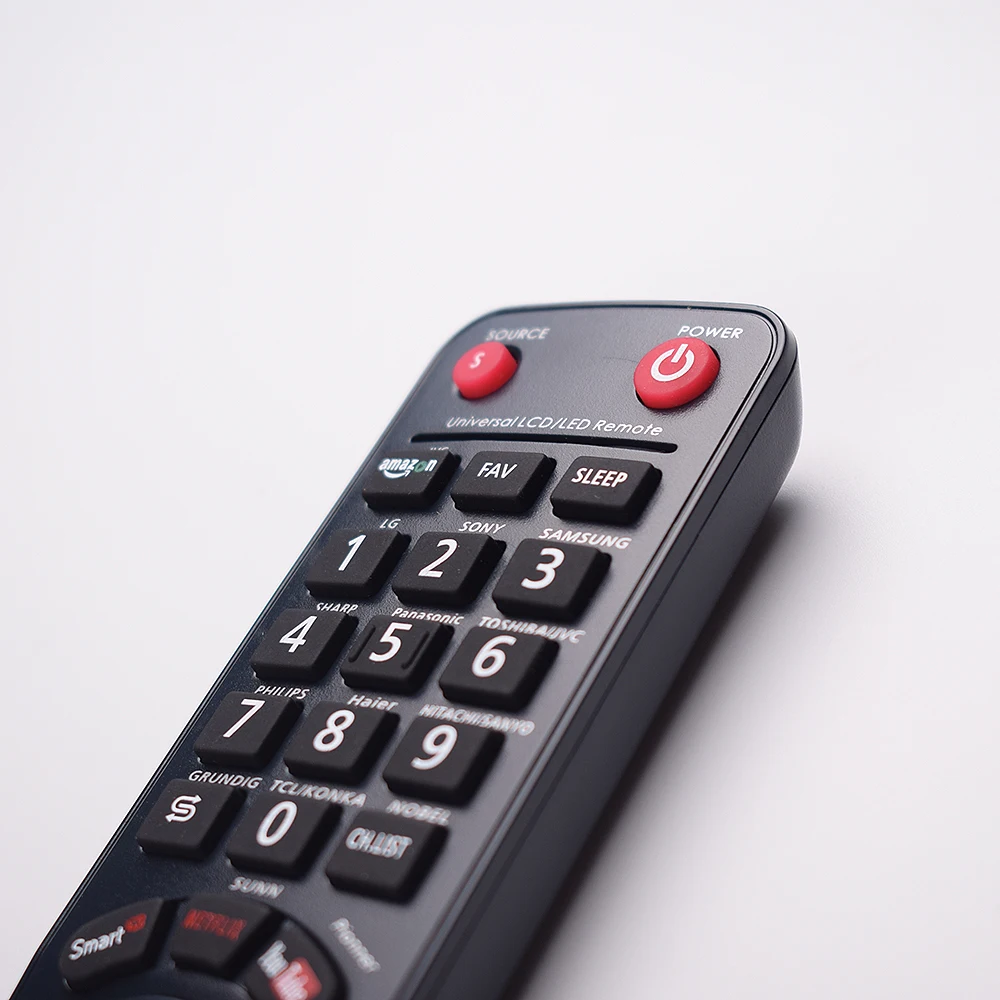 وحدة تحكم عن بعد للتلفاز العالمي لتلفاز شارب فيليبس هاير هيتاشي سانيو TCL KONKA باناسونيك هيسنس جرونديج فيستل TV