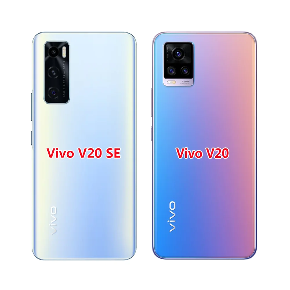 Funda trasera de silicona para Vivo V20 SE, carcasa suave de TPU, parachoques de 2020 pulgadas, V20, VivoV20SE, V20SE, 6,44