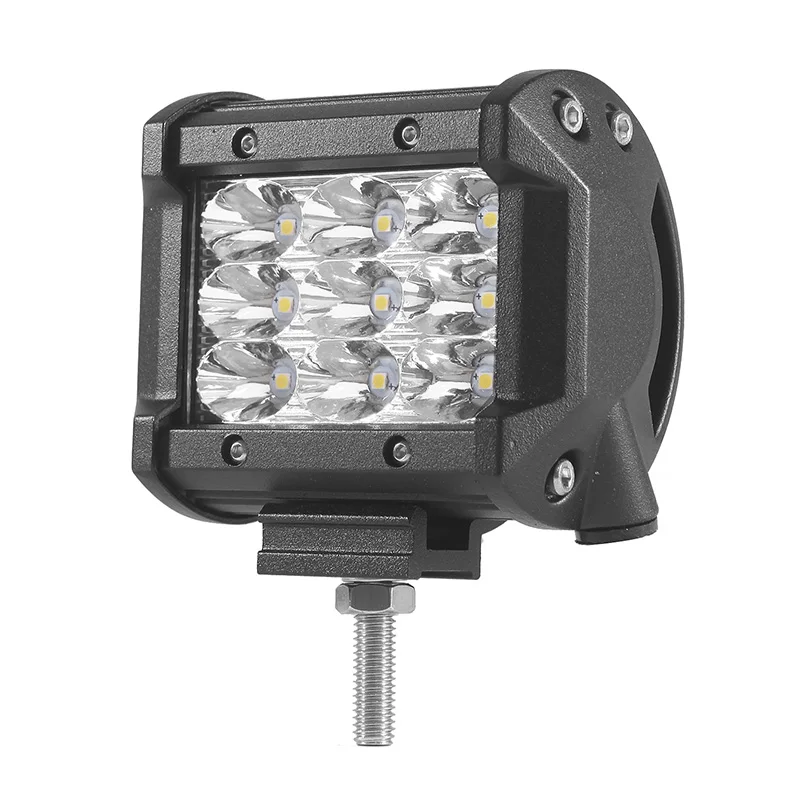 1 шт. 4-дюймовый трехрядный светодиодный фонарь 27 Вт 6000 К водонепроницаемый 12 В для внедорожников, грузовиков, вилочных погрузчиков, мотоциклов, Прямая поставка