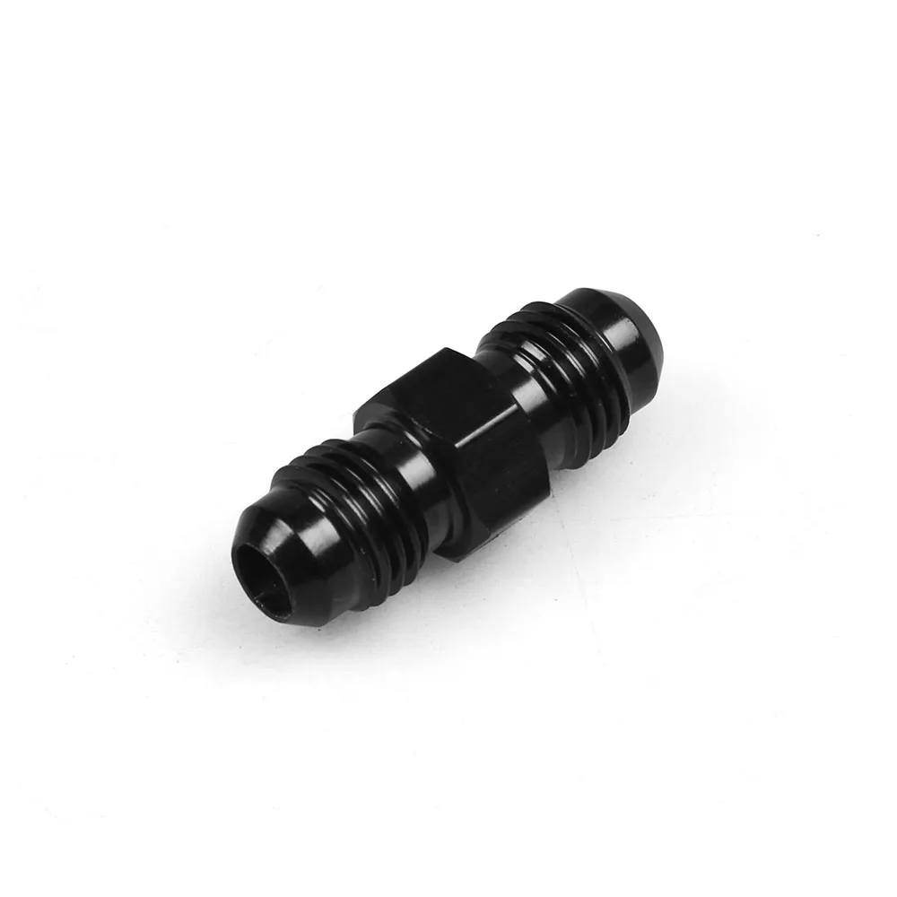 AN Male Flare To AN Male Flare Union Coupler Fitting Black High Quality AN4 AN6 AN8 AN10 Straight Reducer Adapter Hose fittings