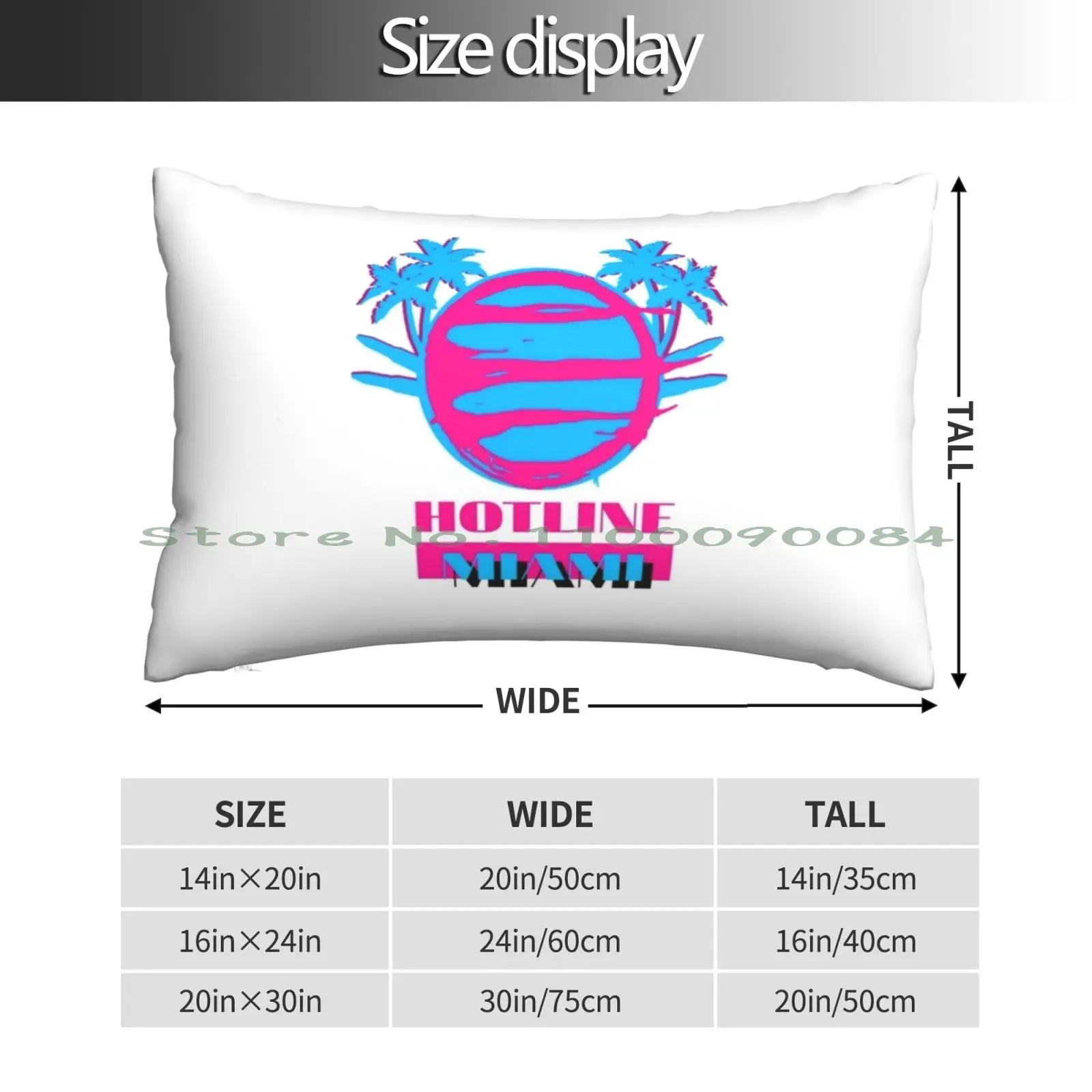 Miami Vice Works Products Terrible Dictionary Hotline Techno Pillow Case 20x30 50*75 Sofa Bedroom G I Dle Sooyin Dumbi Dumbi