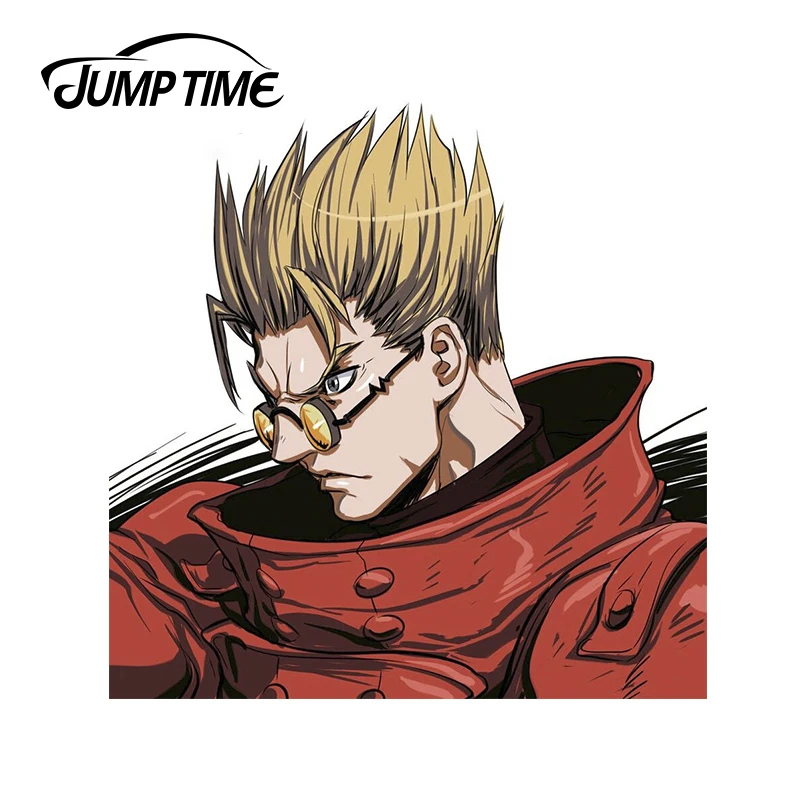 JumpTime 13x13 Trigun забавные автомобильные наклейки, автомобильные виниловые наклейки, водонепроницаемые наклейки на мотоцикл, грузовик, бампер, окно