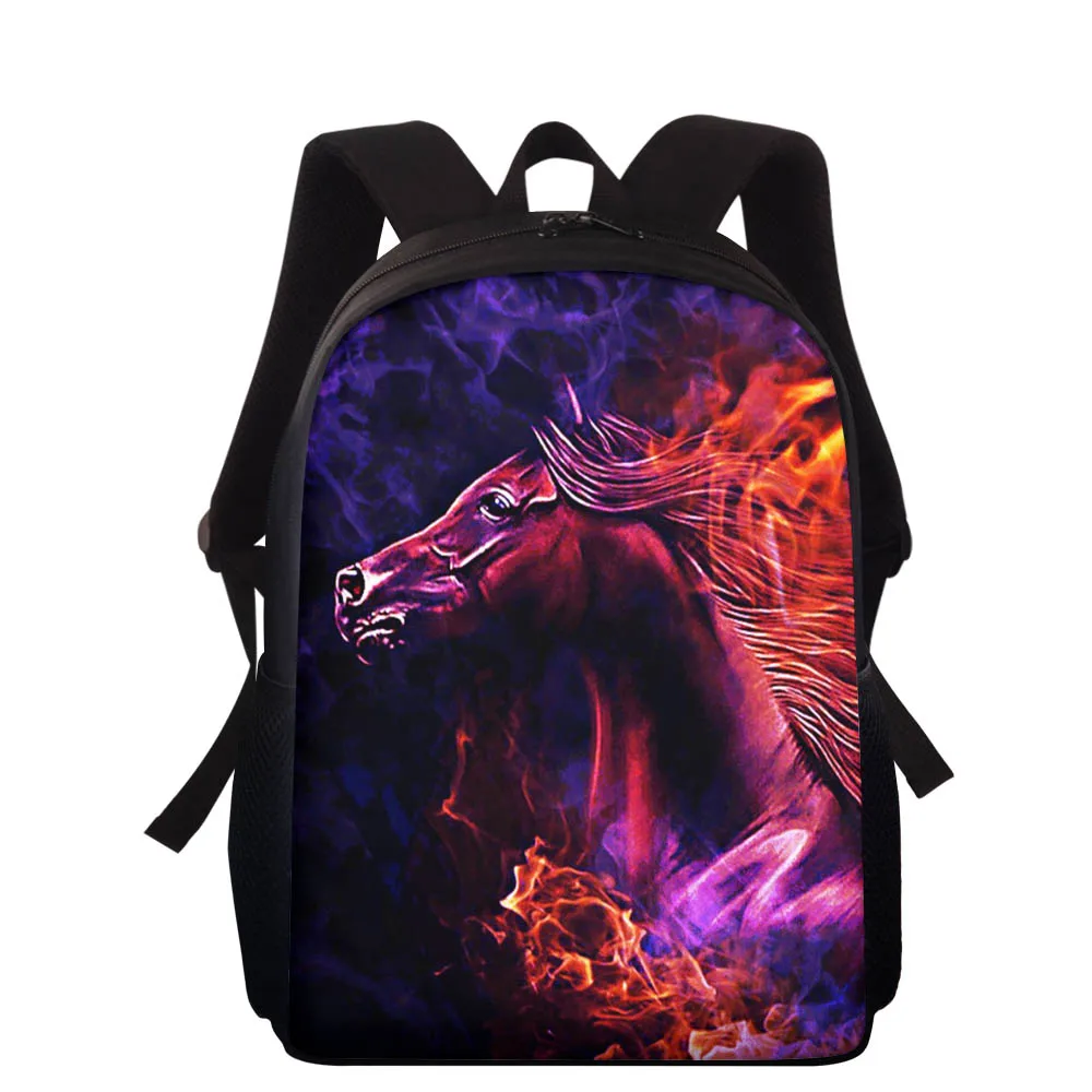 HYCOOL New Arrival School Bags For Boys Student Big Orthopedic Backpack Funny Animal Horse Bookbag Girl Schoolbag Kids Children