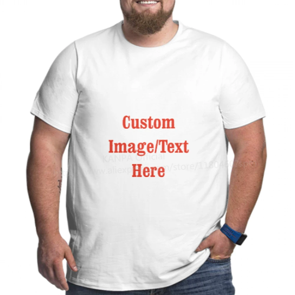 

Custom Design Men's Oversized T Shirts Cotton T-Shirt for Father Workout Tee Shirt Cotton Summer Plus Size Clothes 6XL 5XL 4XL