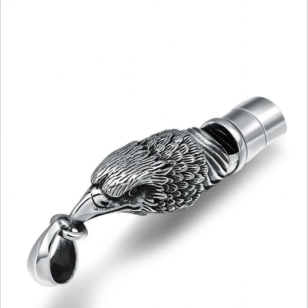 BOCAI New Real s925 Pure Silver Fashion Creative Personality Whistle Man Pendant  Eagle  Trendy Holiday Gifts Fine Jewelry