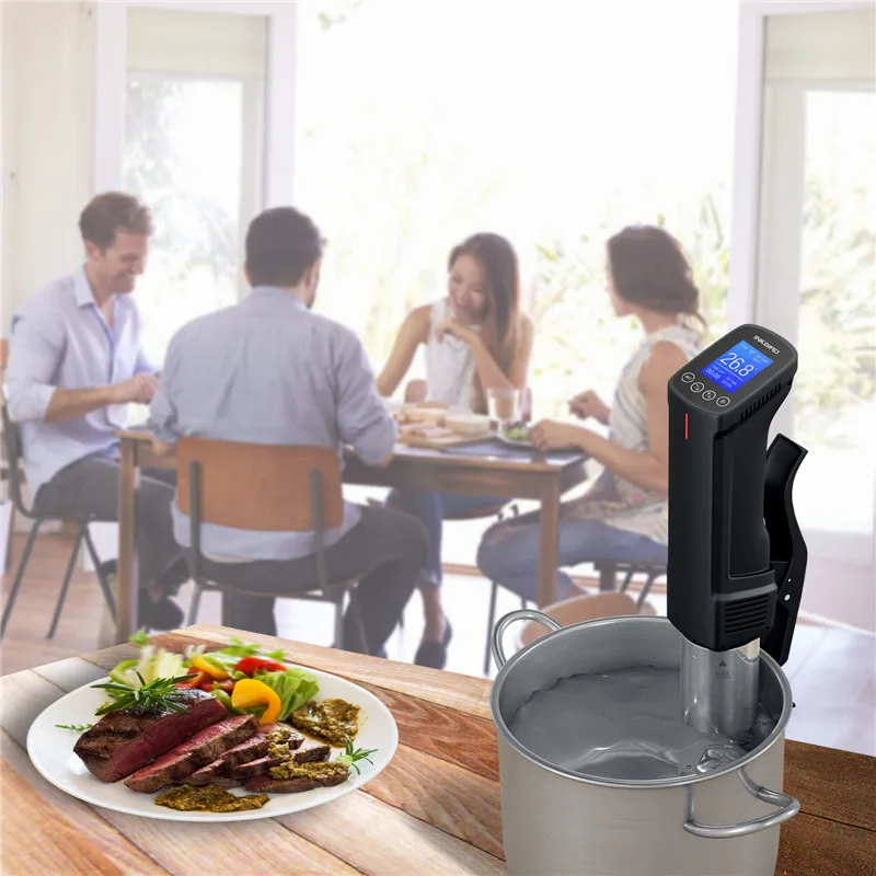 INKBIRD Sous Vide WI-FI kuchenka kulinarna 1000W precyzyjna temperatura i Timer, cyrkulator termiczny zanurzeniowy ze stali nierdzewnej do kuchni