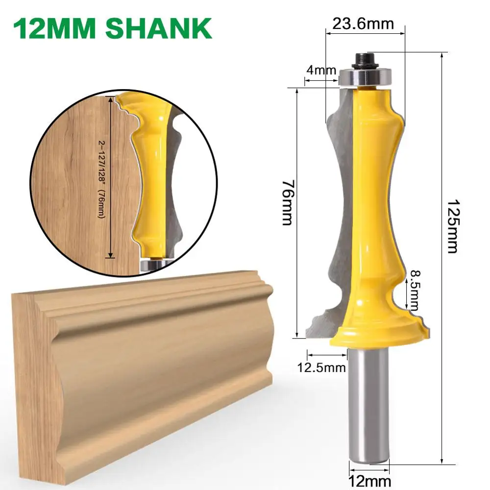 SHERUI 1 Cửa Và Cửa Sổ Vỏ Router Bit - 1/2 "12MmShank Dòng Dao Cửa Dao Gỗ Cắt tenon Cắt Cho Woodworkin