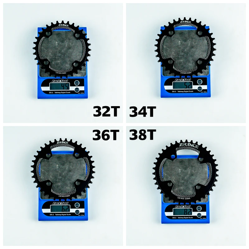 ZRACE Chainrings Chainwheels BCD96 Symmetrical Chainrings,32T 34T 36T 38T AL7075 CNC process, Vickers-hardness 15+ for MTB