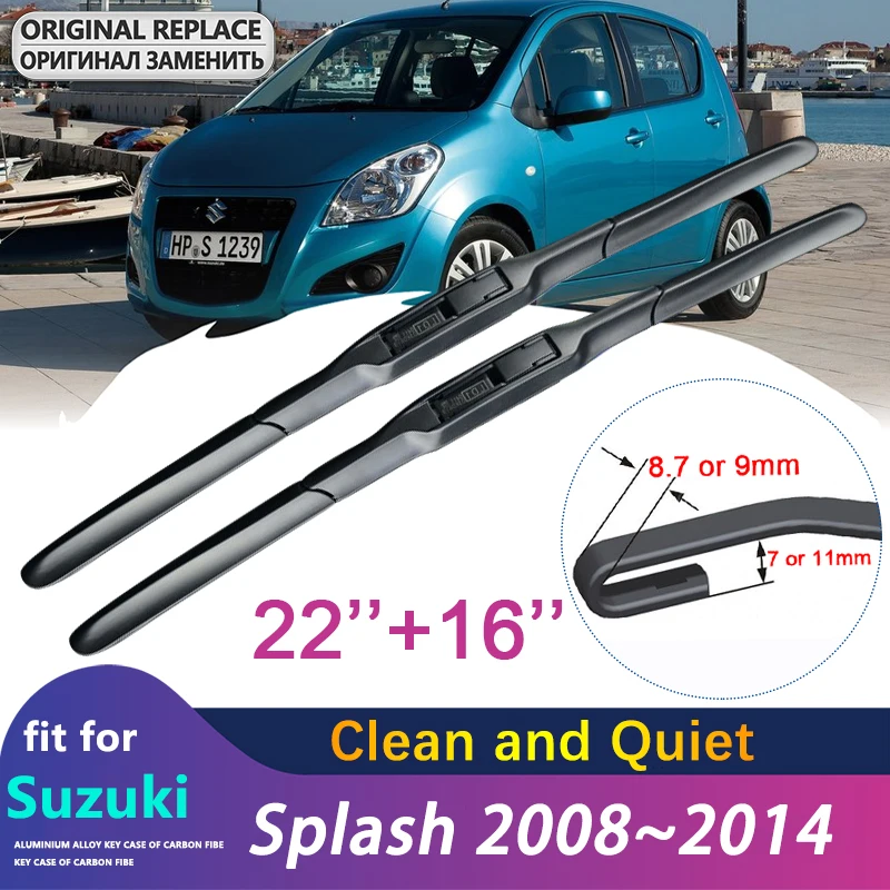 

Car Wiper Blades for Suzuki Splash EX 2008~2014 2009 2010 2011 2012 2013 Front Windscreen Wipers Car Accessories Stickers