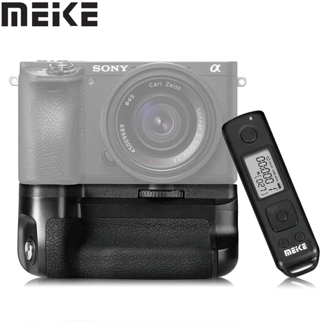 Meike-Sonyアルファ用垂直バッテリーグリップ,Ala6100 a6400 a6300 a6000,カメラ用,2個,MK-A6300バッテリー,NP-FW50  - AliExpress