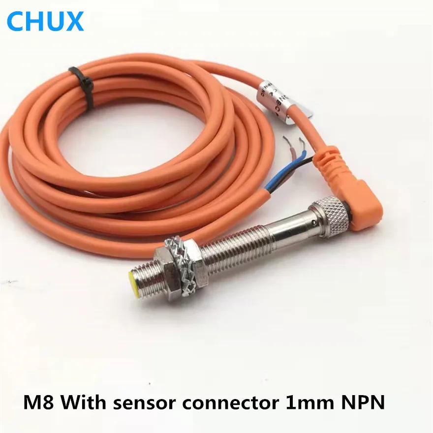 

Proximity Switch Inductive M8 Connector Type Sensor 1mm detection Distance NPN NO NC DC 3 wires High Quality Sensors With Plug