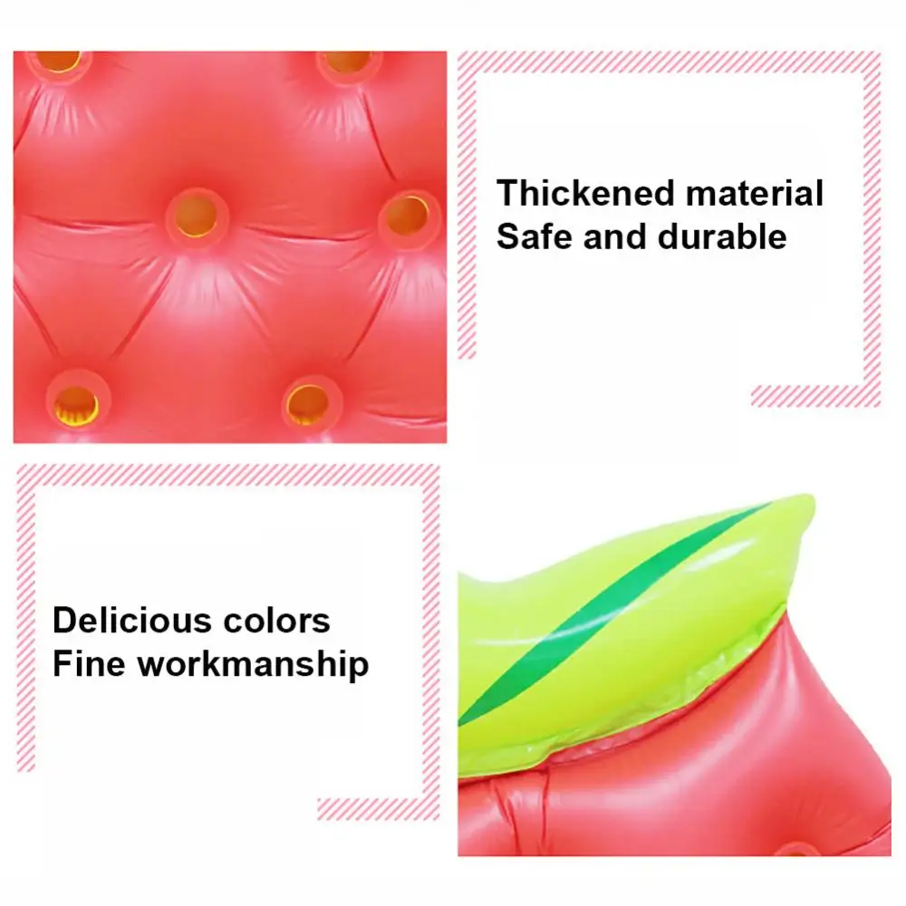 40% Hot Sales!!!Inflatable Strawberry Swimming Pool Float Air Mattress Raft Water Party Bed Mat