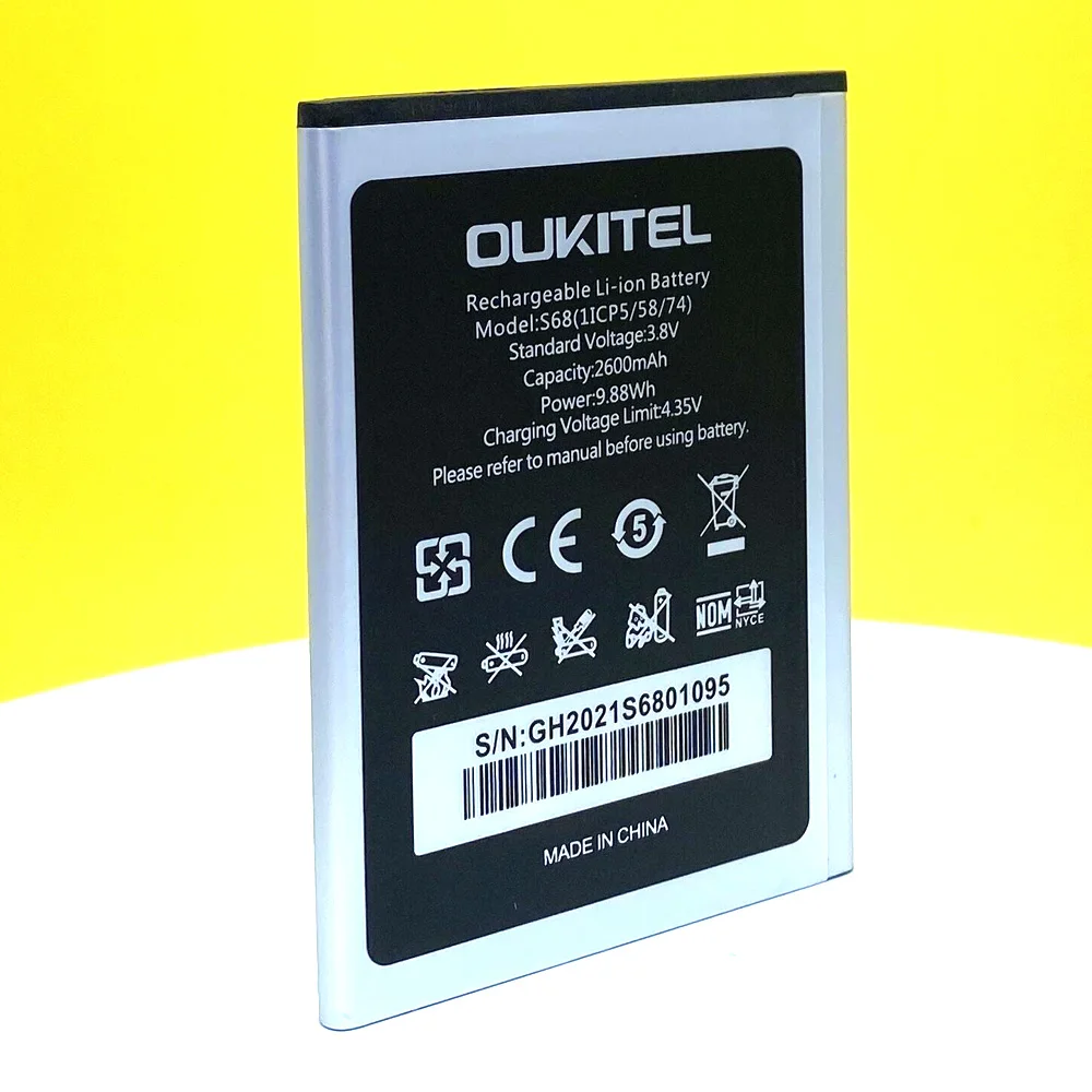 In Stock NEW High Quality Battery For OUKITEL S68 / C16 Pro Mobile Phone Replacement + Tracking Number