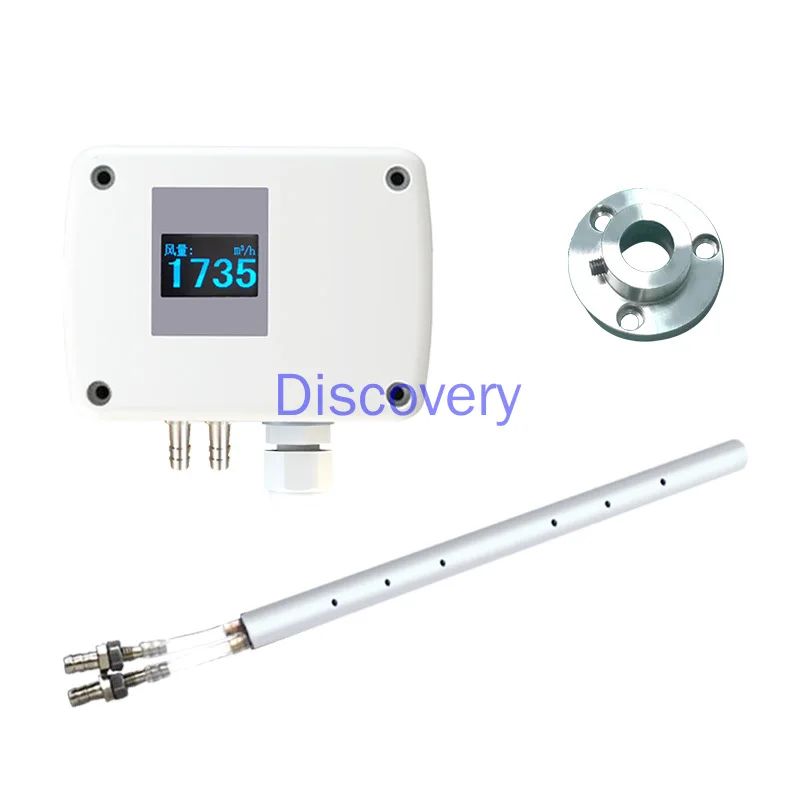 Pitot Tube Wind Speed Sensor Transmitter High Temperature Resistant High Precision Pipe Wind Speed Measuring Instrument