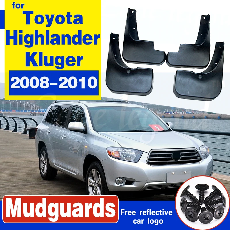 

Car Mud Flaps For Toyota Highlander Kluger 2008 2009 2010 Splash Guards Mudguards Fender Mudflaps Accessories